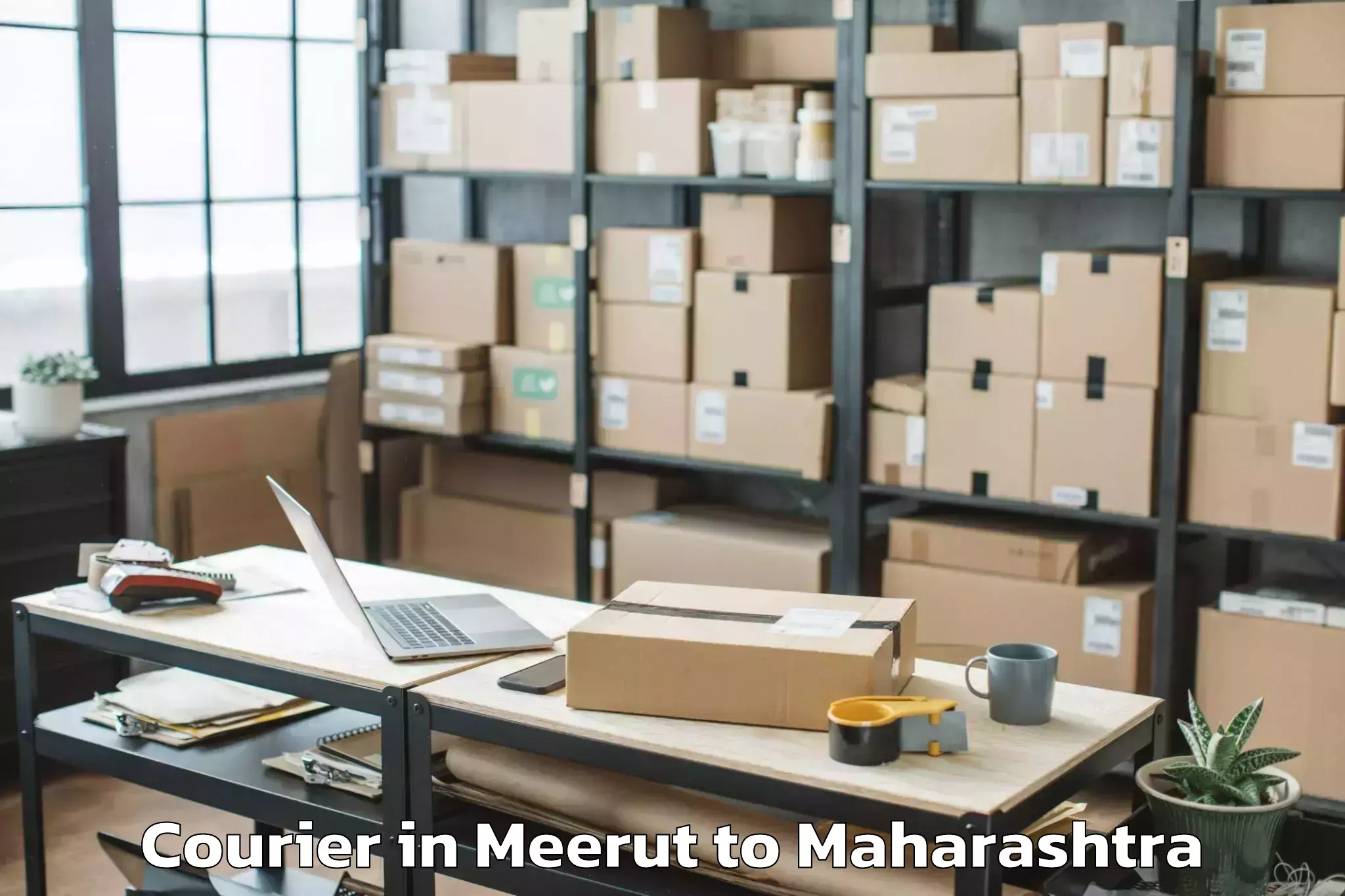 Comprehensive Meerut to Mumbai Airport Bom Courier